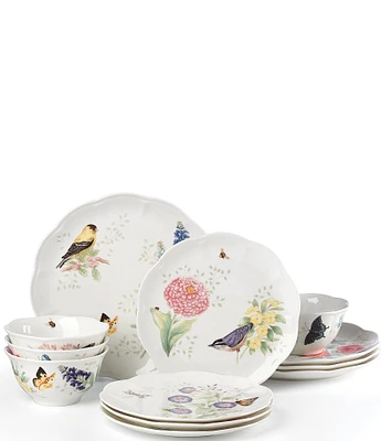 Lenox Butterfly Meadow Flutter 12-Piece Dinnerware Set