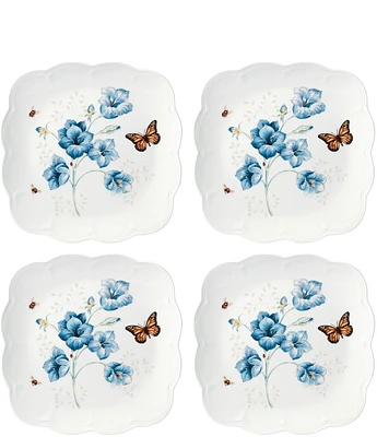 Lenox Butterfly Meadow Square Dinner Plates 4-Piece Set