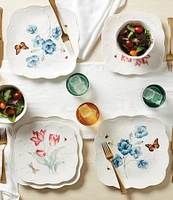 Lenox Butterfly Meadow Square Dinner Plates 4-Piece Set