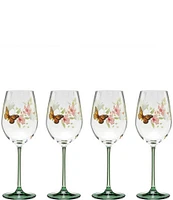 Lenox Butterfly Meadow Wine Glasses, Set of 4
