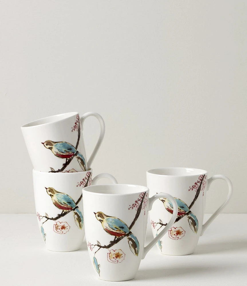 Lenox Chirp Mugs, Set of 4