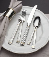 Southern Living Claire 45-Piece Stainless Steel Flatware Set