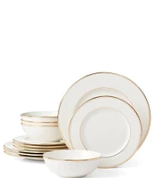 Lenox Federal Gold 12-Piece Dinnerware Set, Service for 4