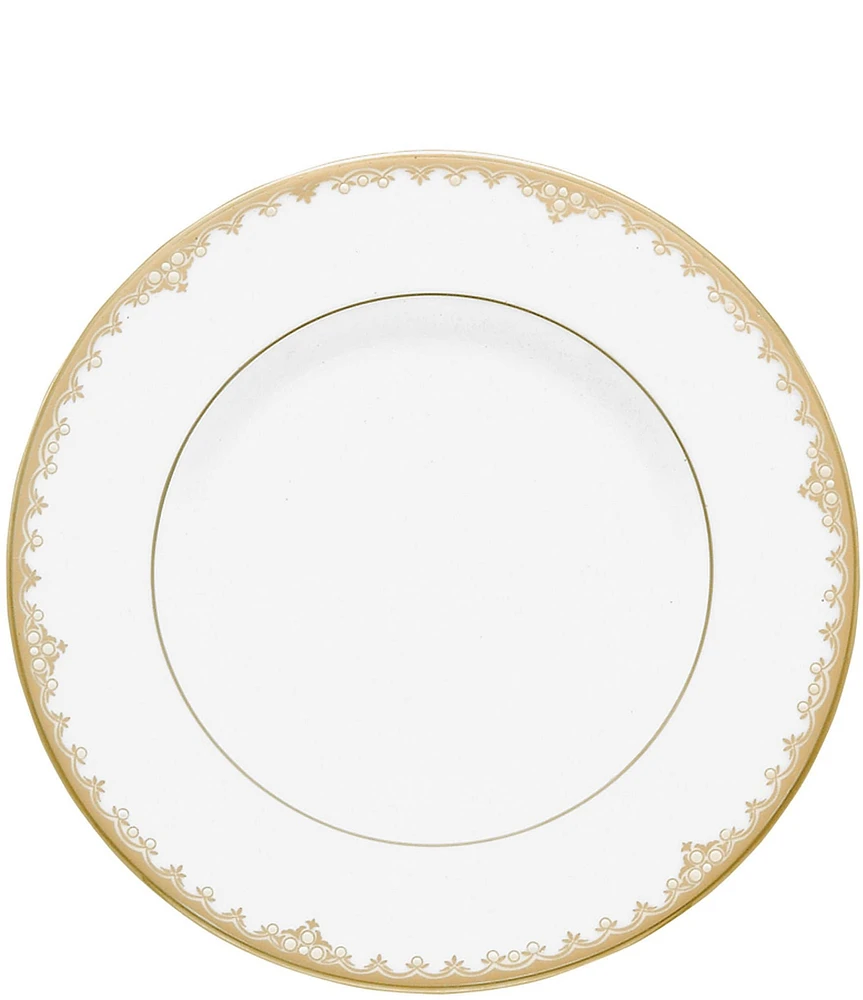 Lenox Federal Gold Scalloped Bone China Accent Salad Plate