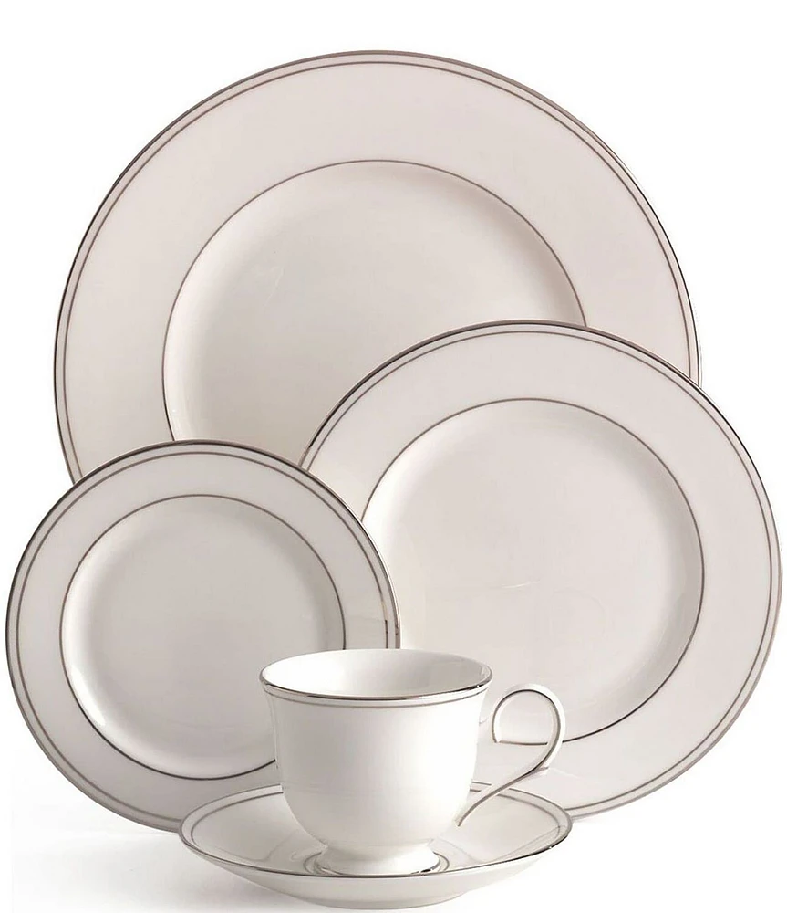 Lenox Federal Neoclassical Platinum Bone China 5-Piece Place Setting