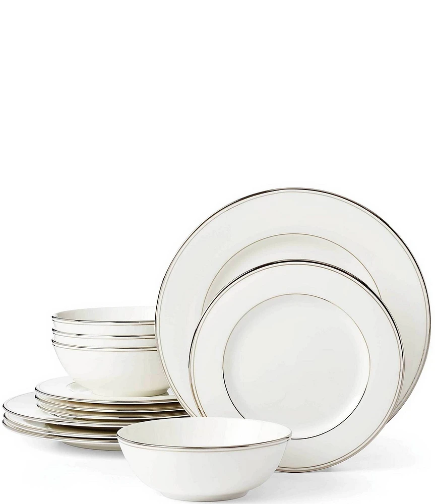 Lenox Federal Platinum 12 Piece Dinnerware Set