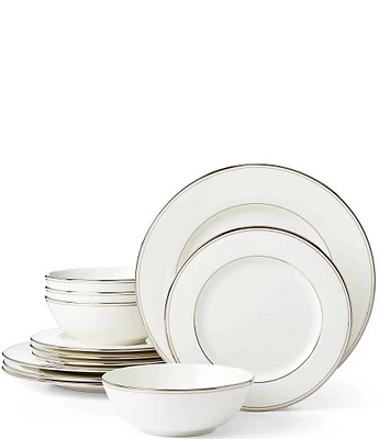 Lenox Federal Platinum 12 Piece Dinnerware Set