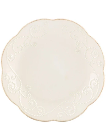 Lenox 4-Piece French Perle Scalloped Stoneware Dessert Plate Set