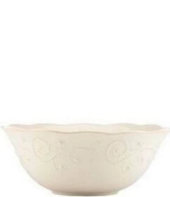 Lenox French Perle Scalloped Stoneware Serving Bowl