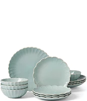 Lenox French Perle Collection Scalloped 12-Piece Dinnerware Set