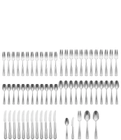 Lenox French Perle Scallop 65-Piece Stainless Steel Flatware Set