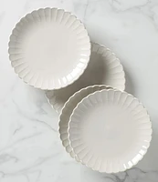 Lenox French Perle Scallop Dinner Plates, Set of 4