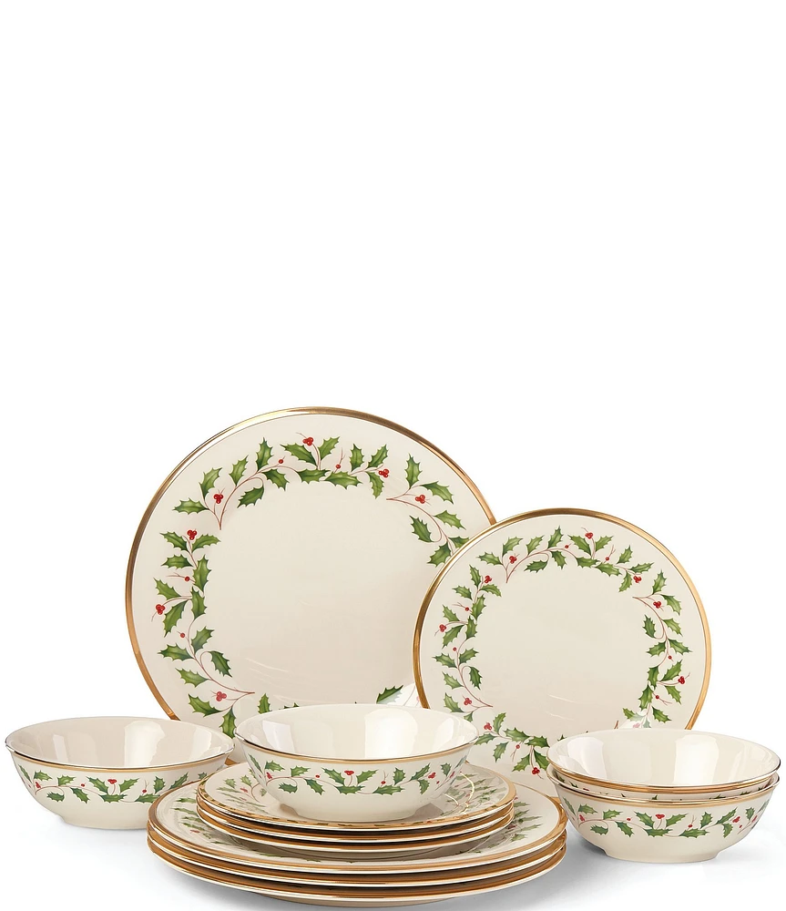 Lenox Holiday 12-Piece Dinnerware Set