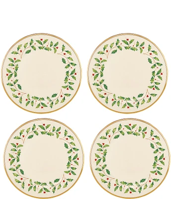 Lenox Holiday Dinner Plates, Set of 4