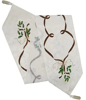 Lenox Holiday Nouveau Cloth Table Runner, 90#double;