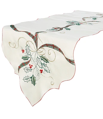 Lenox Holiday Nouveau Embroidered 72#double; Runner