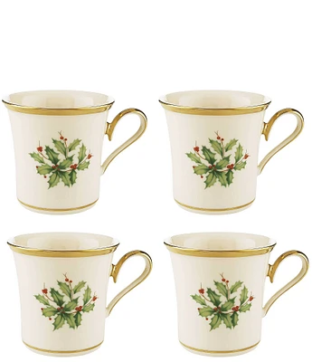 Lenox Holiday Mugs, Set of 4