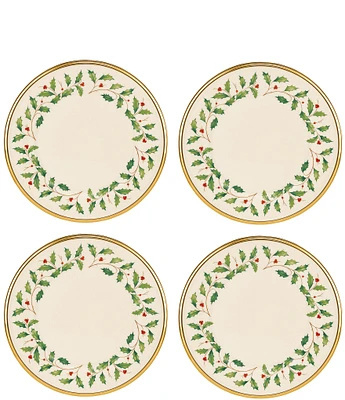 Lenox Holiday Salad Plates, Set of 4