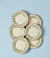 Lenox Holiday Salad Plates, Set of 6