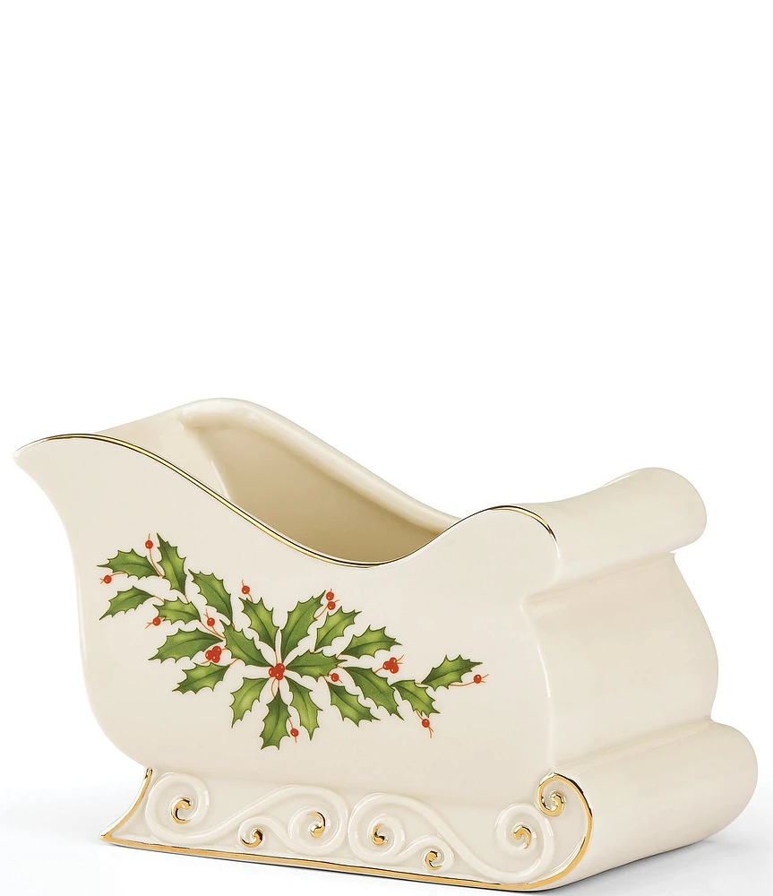 Lenox Holiday Sleigh Candy Dish