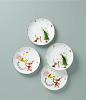 Lenox Merry Grinchmas Accent Plates, Set of 4