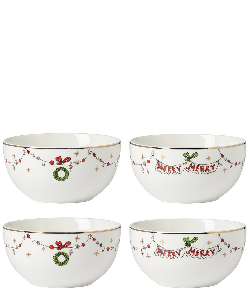 Lenox Merry Grinchmas All-Purpose Bowls, Set of 4