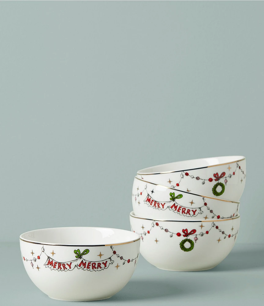 Lenox Merry Grinchmas All-Purpose Bowls, Set of 4