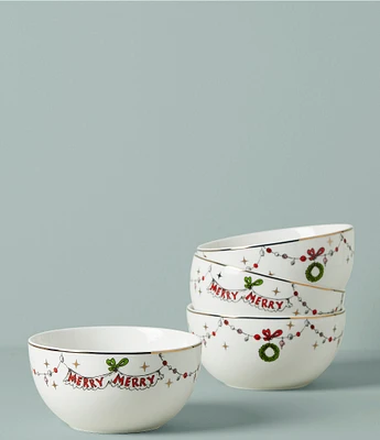 Lenox Merry Grinchmas All-Purpose Bowls, Set of 4