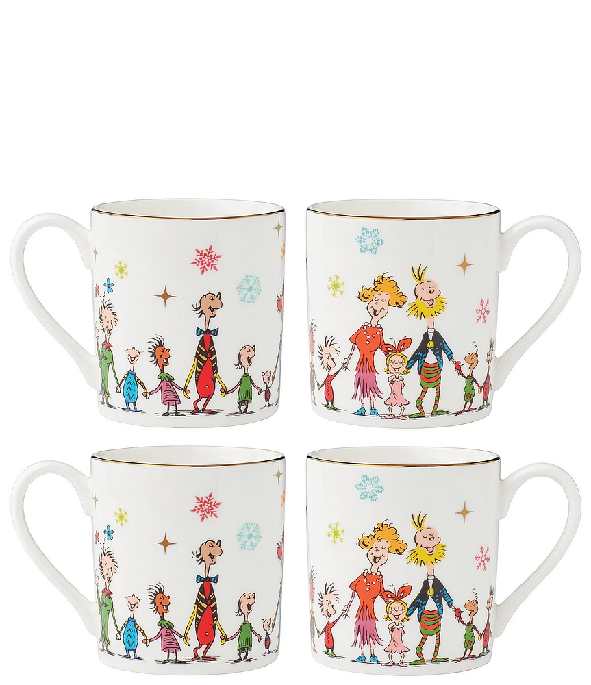 Lenox Merry Grinchmas Mugs, Set Of 4