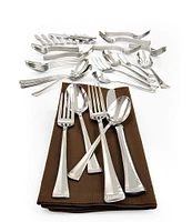 Lenox Portola Modern Sculpted 65-Piece Stainless Steel Flatware Set