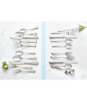 Lenox Portola Modern Sculpted 65-Piece Stainless Steel Flatware Set