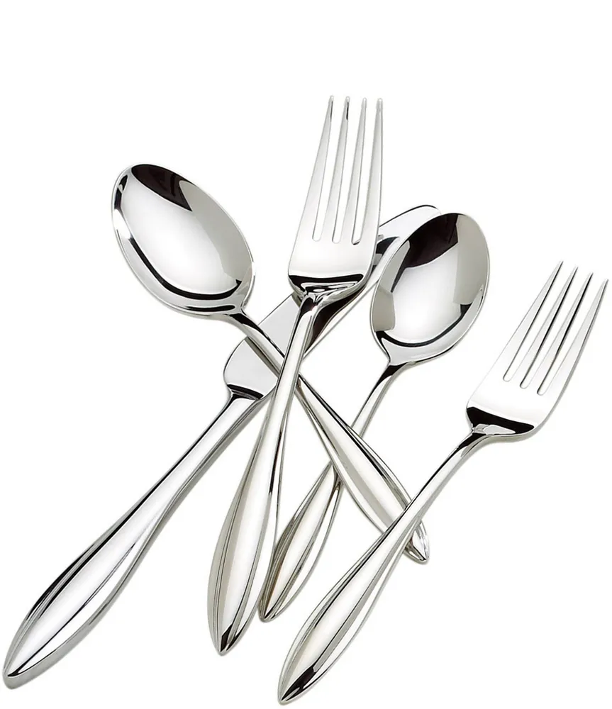 Lenox Sculpt Modern 65-Piece Stainless Steel Flatware Set