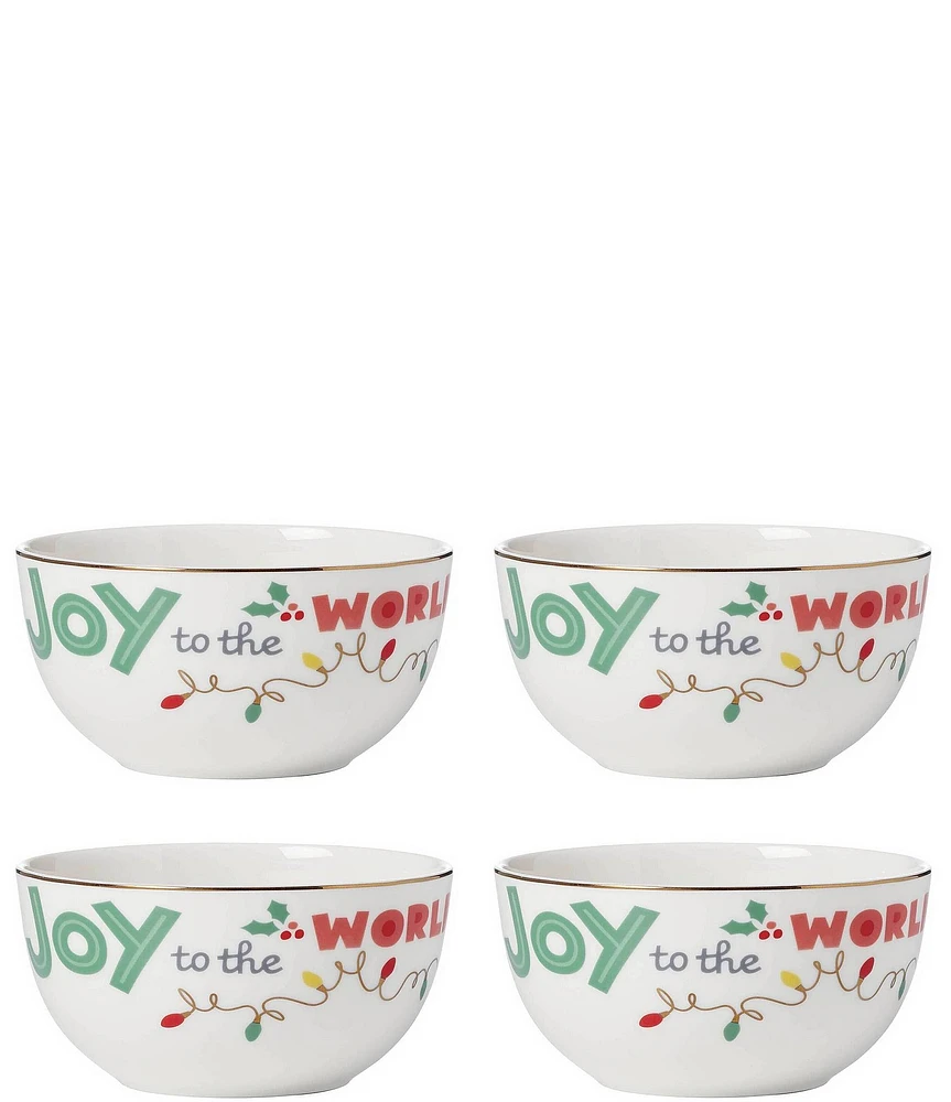 Lenox Snoopy Christmas All-Purpose Bowls, Set of 4