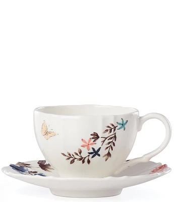 Lenox Sprig & Vine White Teacup and Saucer