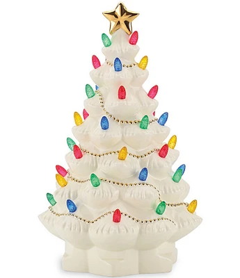 Lenox Treasured Traditions Ivory Lit Tree Figurine