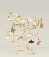 Lenox Trick Or Treat 12 Piece Ornament and Tree Set
