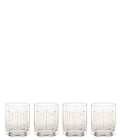 Lenox Tuscany Classics Gold Dust Double Old-Fashioned Glasses, Set of 4