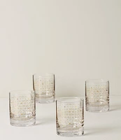 Lenox Tuscany Classics Gold Dust Double Old-Fashioned Glasses, Set of 4
