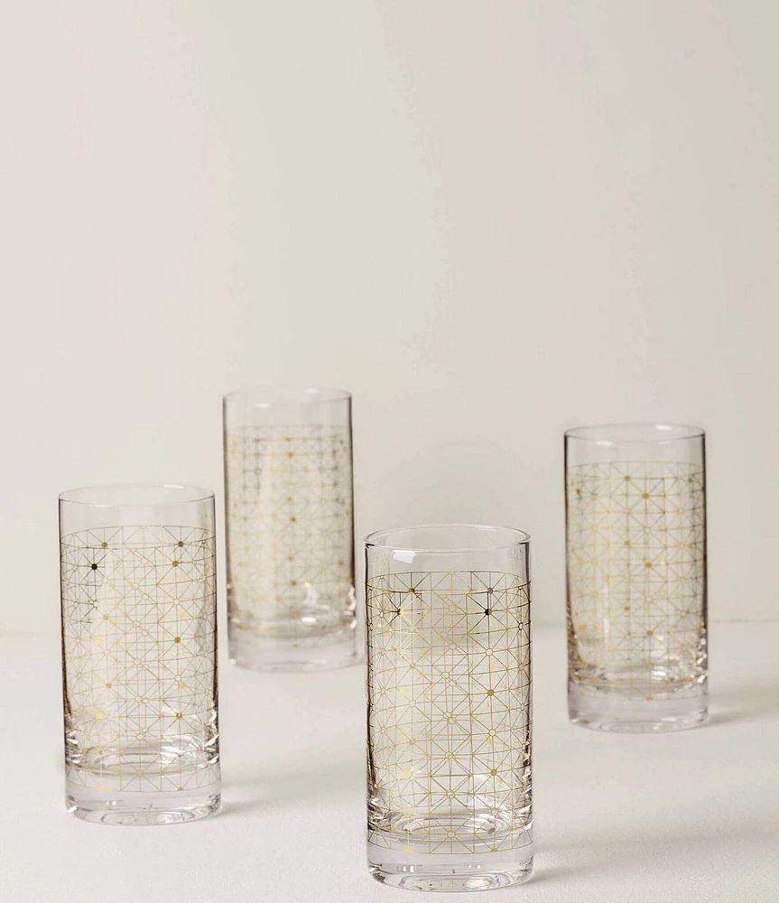 Lenox Tuscany Classics Gold Dust Highball, Set of 4