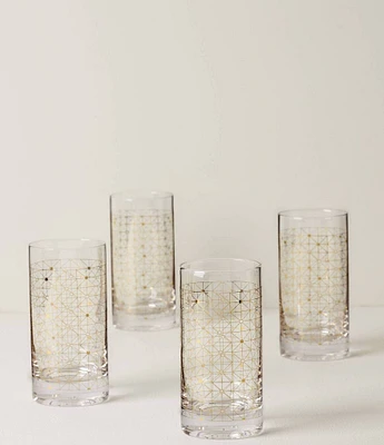 Lenox Tuscany Classics Gold Dust Highball, Set of 4