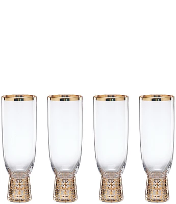 Lenox Tuscany Classics Gold Frost Flutes, Set of 4