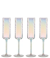Lenox Tuscany Classics Iridescent Flutes, Set of 4