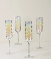 Lenox Tuscany Classics Iridescent Flutes, Set of 4