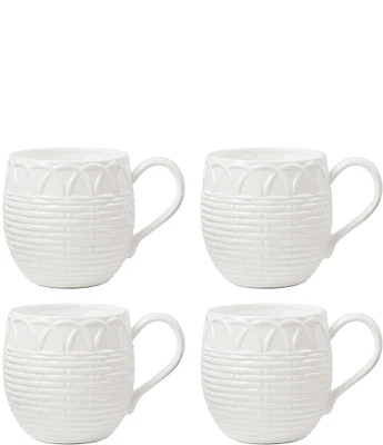 Lenox Wicker Creek Mugs, Set of 4