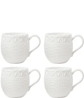 Lenox Wicker Creek Mugs, Set of 4