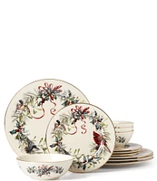 Lenox Winter Greetings 12-Piece Dinnerware Set