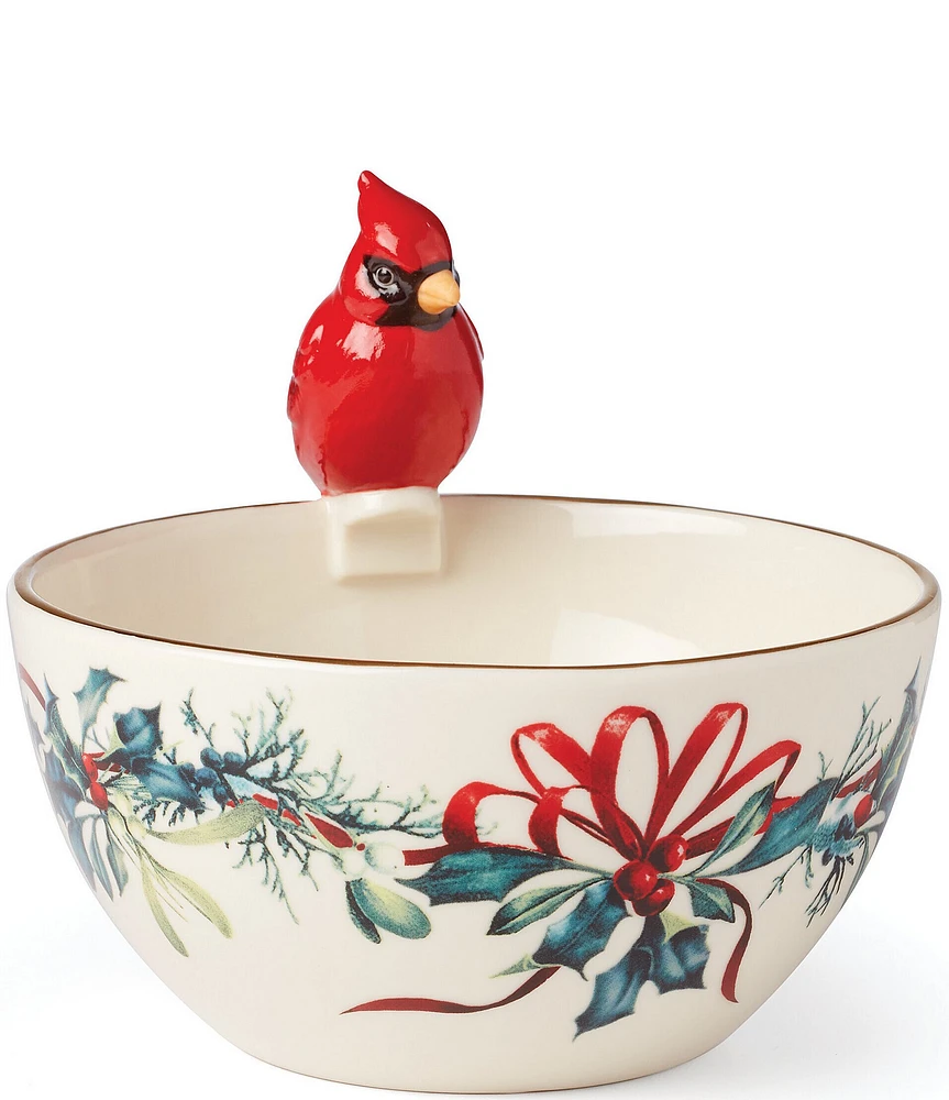 Lenox Winter Greetings Bowl with Cardinal