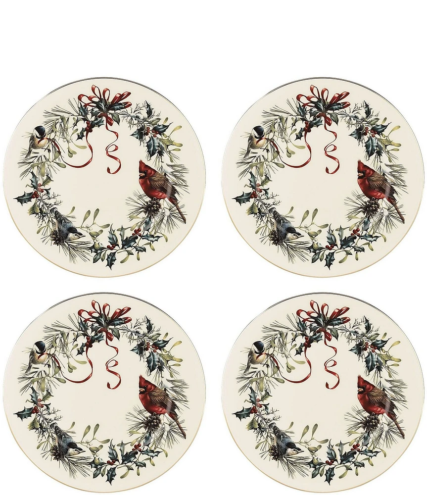 Lenox Winter Greetings Collection Dinner Plates, Set of 4