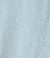 Leo & Nicole Plus Size Acid Wash Crew Neck Short Sleeve Crochet Trim Knit Tee