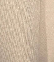 Leo & Nicole Pointelle Trim 3/4 Sleeve Open Front Cardigan